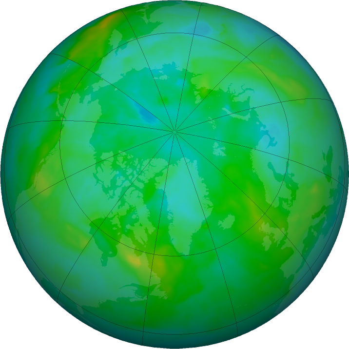 Arctic ozone map for 21 July 2011